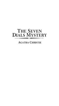 The Seven Dials Mystery cover