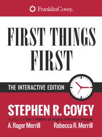 First Thing First cover